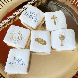 Guimauves personnalisées texte décor communion