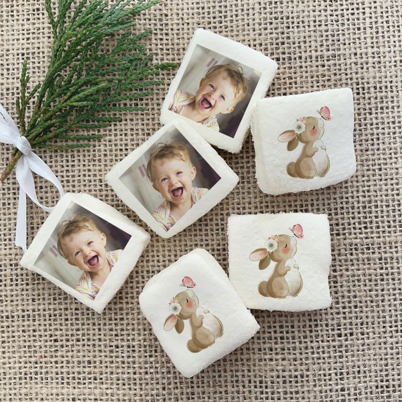 48 Guimauves personnalisées photo décor Lapinou 48 Guimauves personnalisées photo décor Lapinou