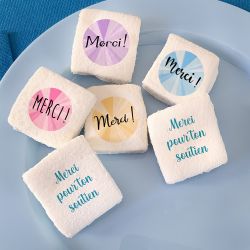 Guimauves personnalisées texte décor Merci