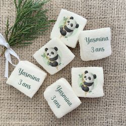 Guimauves personnalisées texte décor Panda