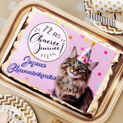 Feuille de sucre A4 personnalisé Annigolo Chat
