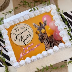 Décor sucre personnalisé Annigolo Zèbre A4