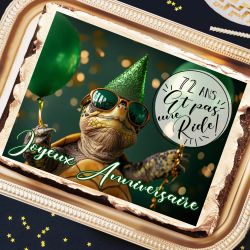 Décor sucre personnalisé Annigolo Tortue A4