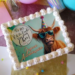 Décor sucre personnalisé Annigolo Vache A4