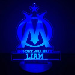 Lampe/veilleuse personnalisée arc en ciel OM