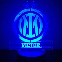 Lampe veilleuse LED personnalisée Inter Milan
