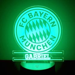 Lampe veilleuse LED personnalisée Bayern Munich