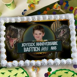 Feuille de sucre A3 personnalisé Jurassic World