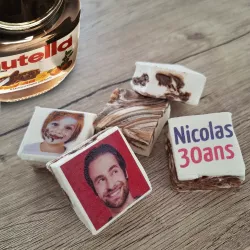 Guimauves Nutella personnalisées