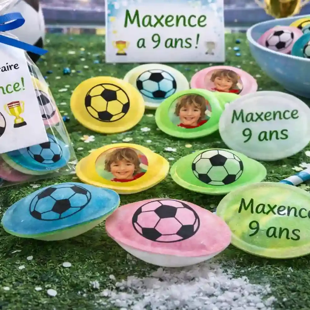 Soucoupes personnalisées décor Foot