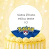 Disque sucrepersonnalisé pour gâteauPokemon Go