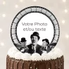 Disque sucre personnalisé pour gâteau Cinéma 1930