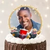 Disque sucre personnalisé pour gâteau Cinéma Pop Corn