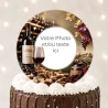 Disque sucre personnalisé pour gâteau Vin