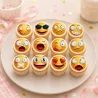 12 Mini disques en sucre Emoji
