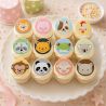 12 Mini disques en sucre Animaux