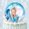 Disque sucre personnalisé pour gâteau Glaciers