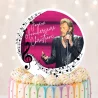 Disque sucre personnalisé pour gâteau Musique