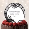 Disque sucre personnalisé pour gâteau Cinema