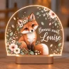 Lampe veilleuse personnalisée renard
