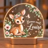 Lampe veilleuse personnalisée Biche