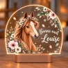 Lampe veilleuse personnalisée cheval
