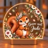 Lampe veilleuse personnalisée Ecureuil