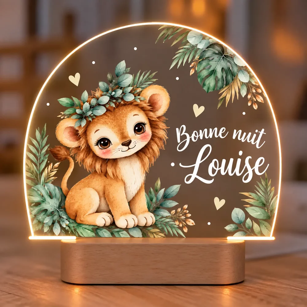 Lampe veilleuse personnalisée Lion