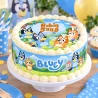 Kit deco gâteau personnalisé Bluey