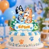 Cake topper personnalisé décor Bluey