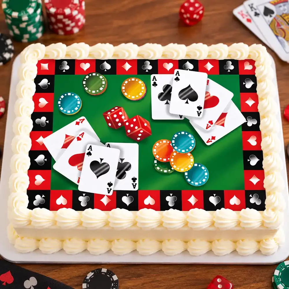 Feuille de sucre A4 Poker