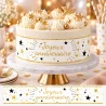 Bandes de gâteaux sucre décor Joyeux Anniversaire ou