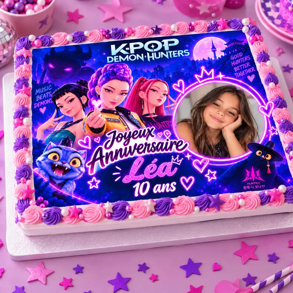 Feuille de sucre A3 personnalisé Kpop Demon Hunter