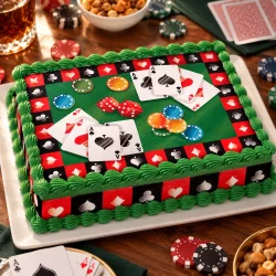 Kit deco gâteau A3 Poker
