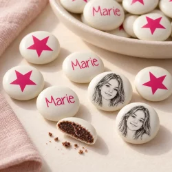Palets choc' personnalisés décor star