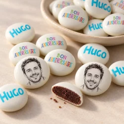 Palets choc' personnalisés décor Bon Anniversaire