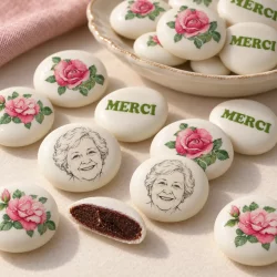 Palets choc' personnalisés décor Rose