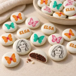 Palets choc' personnalisés décor Papillons