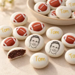 Palets choc' personnalisés décor Rugby