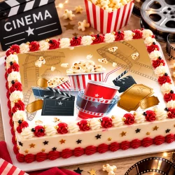 Feuille de sucre A3 Cinéma Pop corn