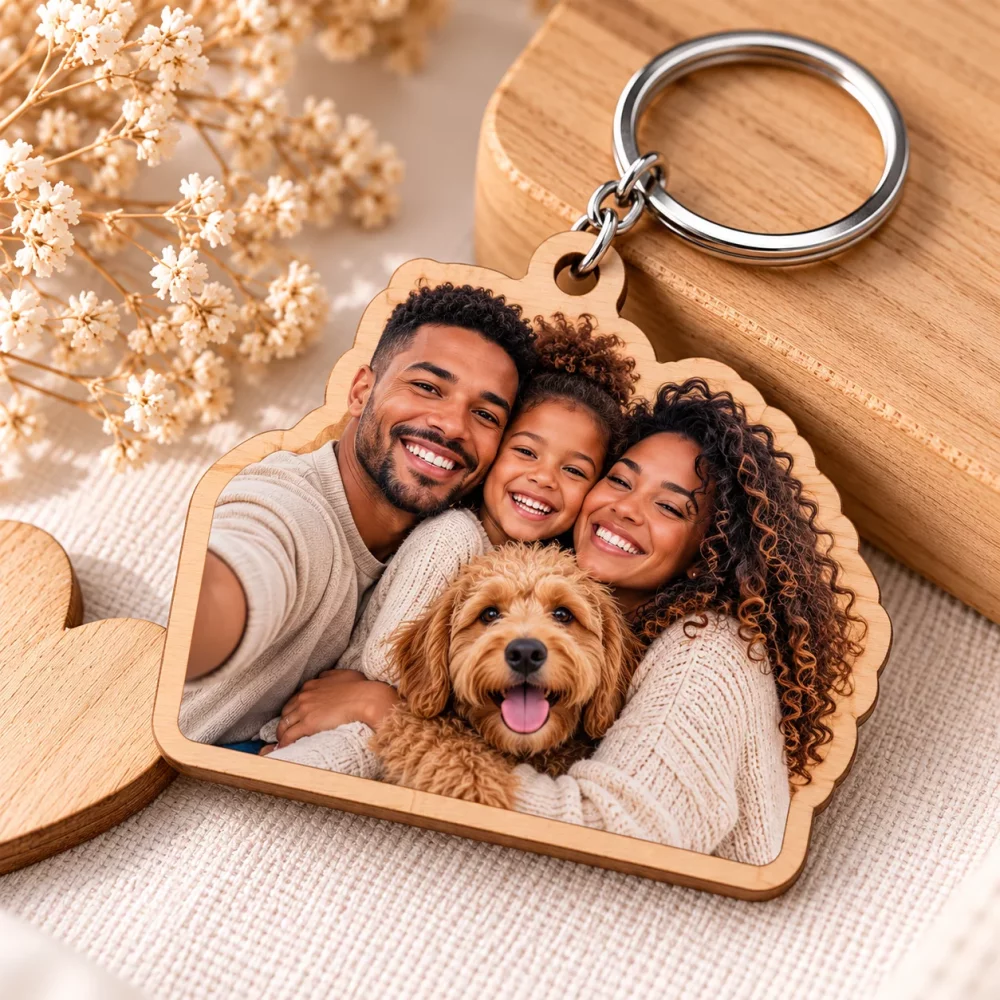 porte clef personnalisé à la forme