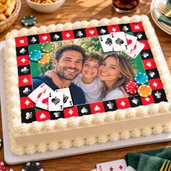 Feuille de sucre A3 personnalisé Poker