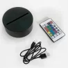 socle et et télécommande pour Lampe/veilleuse personnalisée
