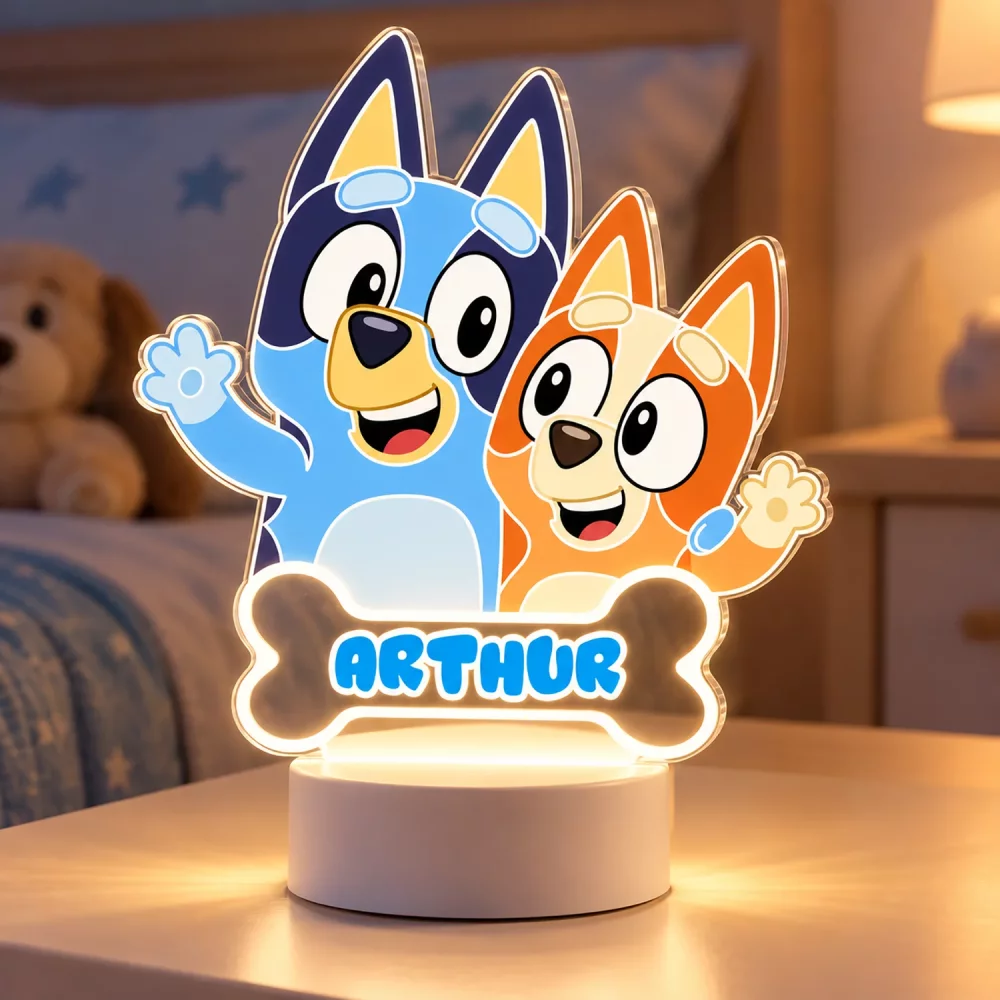 Lampe/veilleuse personnalisée Bluey