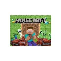 Décor sur sucre Décor Minecraft A4