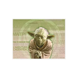 Décor sur sucre Décor Yoda A4