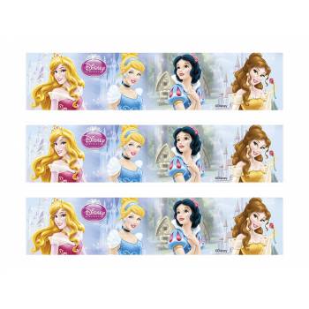 3 Bandes de gâteaux sucre décor princesses Disney