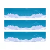 3 Bandes de gâteaux sucre décor glaciers