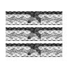 3 Bandes de gâteaux sucre décor black cupcakes