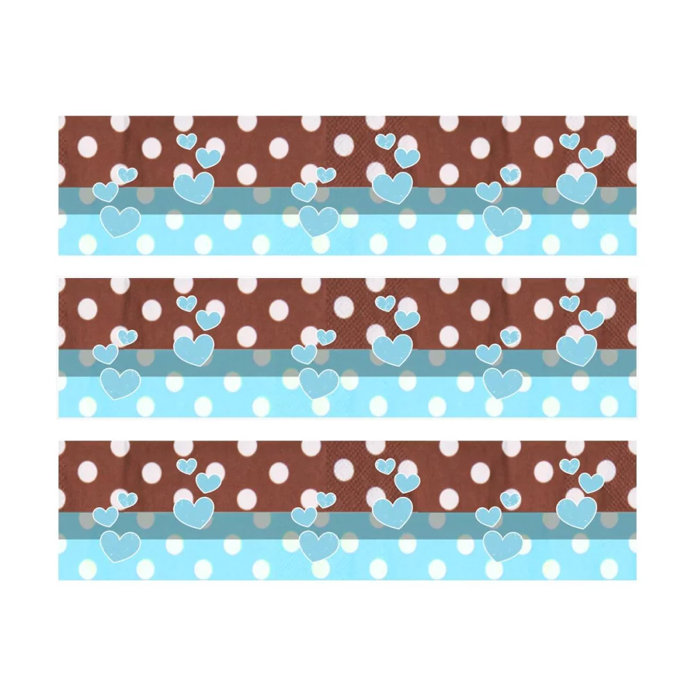 3 Bandes de gâteaux sucre décor chocolat